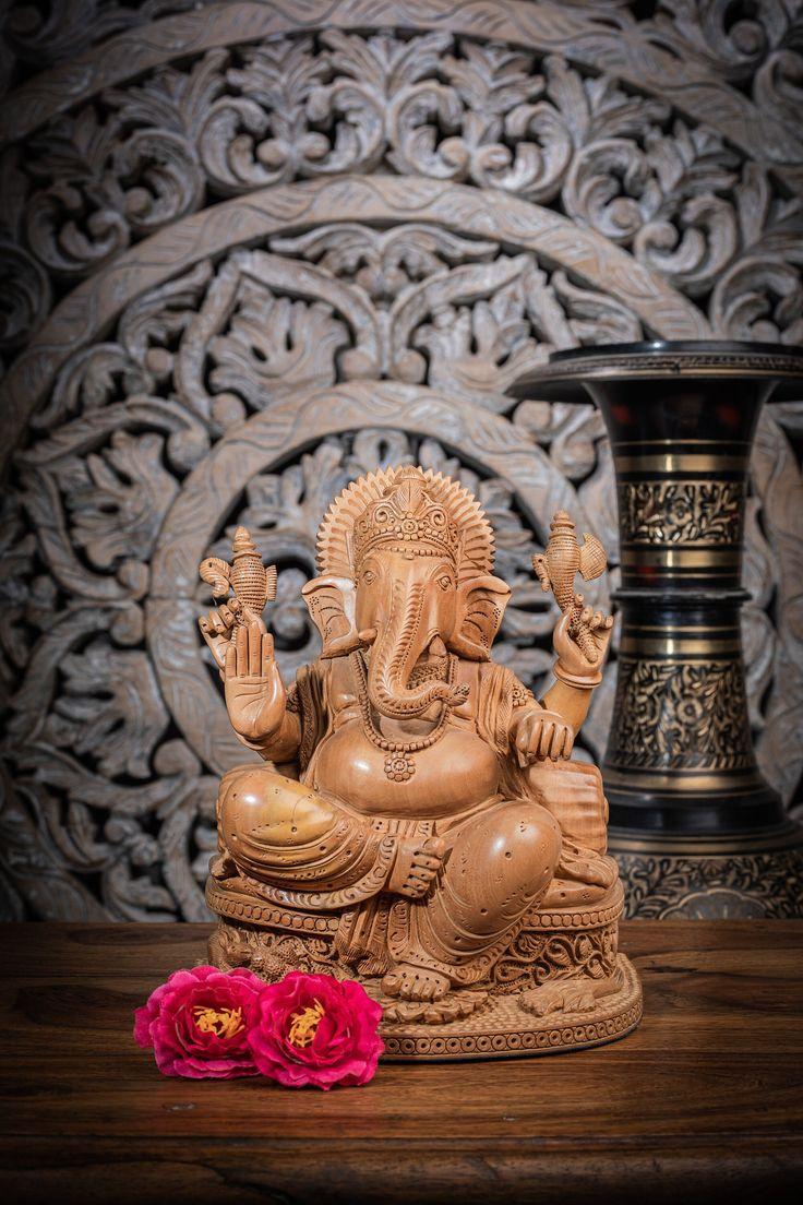 Wooden Ganesha Murti