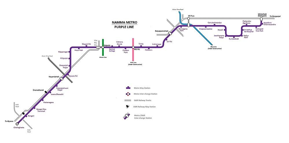 Purple Line Metro Map