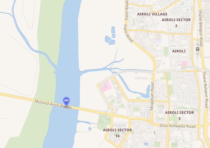 Airoli Bridge Map Overview