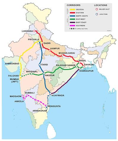 Dedicated Freight Corridors in India