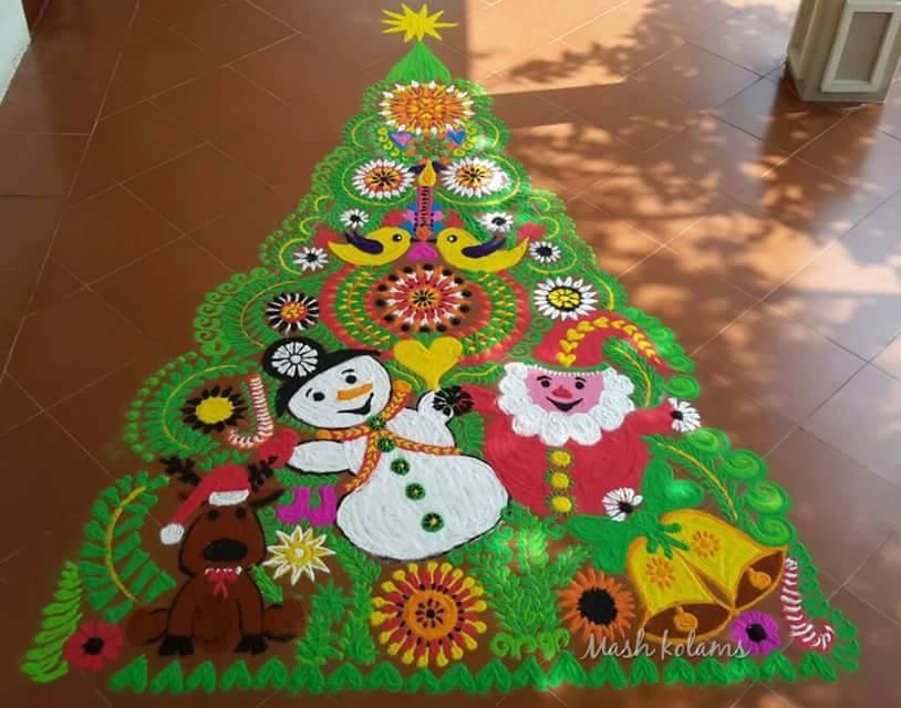 Xmas Rangoli, Designs Page