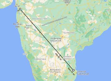 Route of Surat to Chennai Expressway