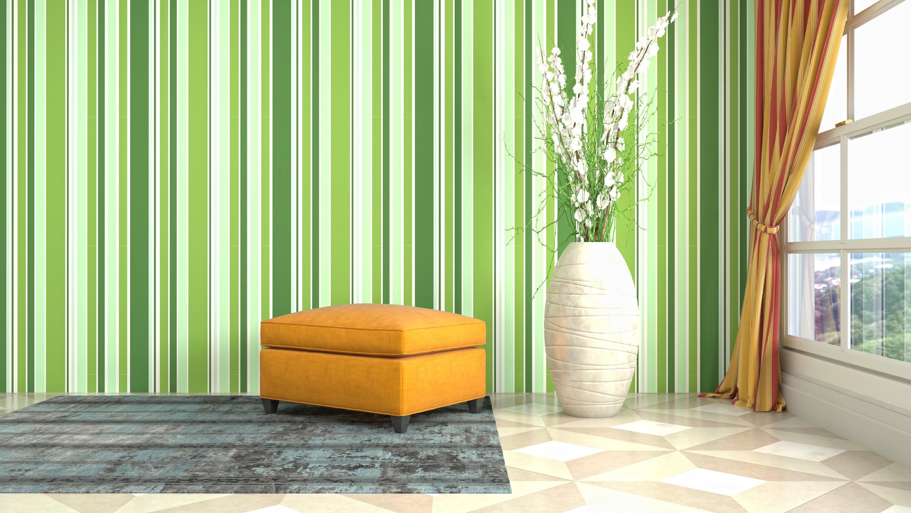 Stripes on walls home decor