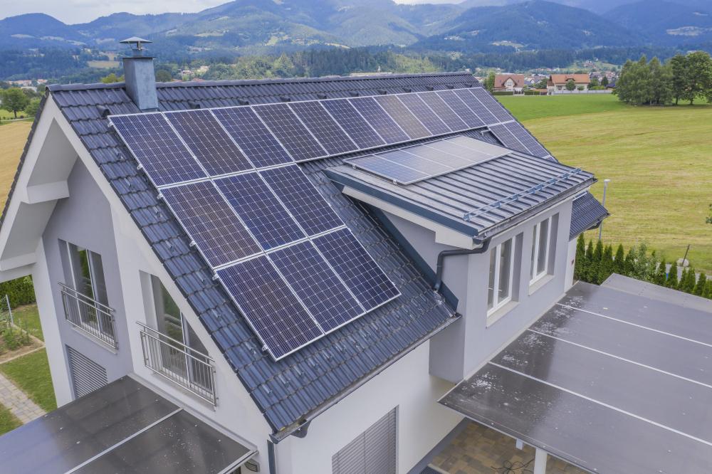 Solar panels homes
